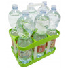 Portabottiglie in plastica verde 6 bottiglie