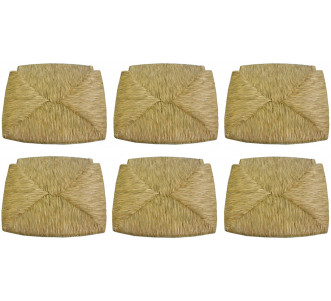 6 pezzi pannello di ricambio impagliato per sedia legno paesana con struttura in legno