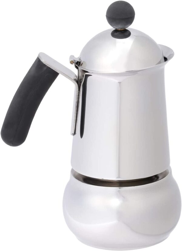 Caffettiera moka macchinetta per preparare il caffè Bialetti Class in acciaio grigio capacità 2 tazze