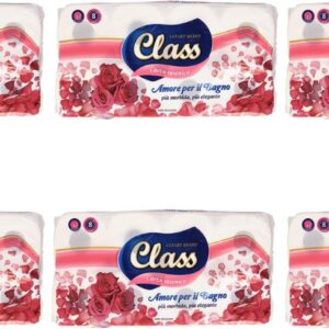 6 confezioni 48 maxi rotoli carta igienica Class 3 veli lunga durata morbida e resistente in pura cellulosa per porta rotolo pelli sensibili bagno luxury brand