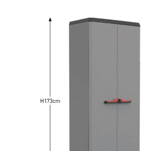 Keter Armadio Portascope Stilocon 3 Ripiani Regolabili, Colore Grigio, 68 x 39 x 173 cm