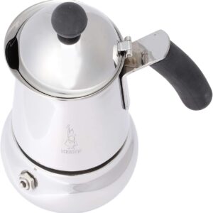 Caffettiera moka macchinetta per preparare il caffè Bialetti Class in acciaio grigio capacità 2 tazze