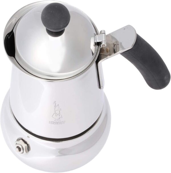 Caffettiera moka macchinetta per preparare il caffè Bialetti Class in acciaio grigio capacità 2 tazze