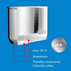 Pentola per pasta con doppio cestello scolapasta Aeternum La Divina Pastarella diametro 22 cm in acciaio