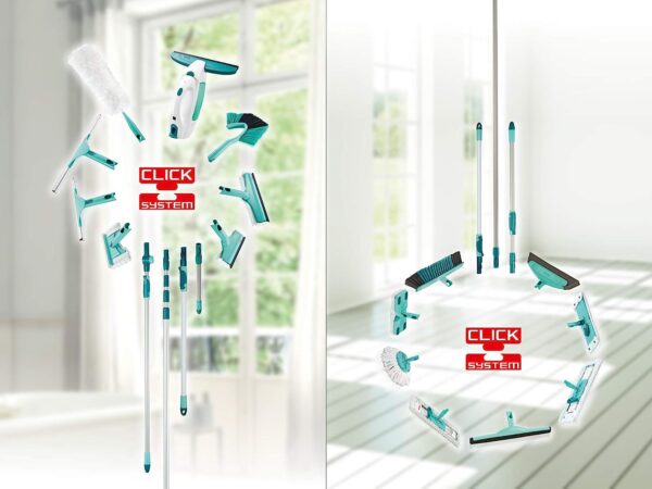 Leifheit Pressa Profi Xl Set Lavapavimenti, Mop Lavapavimenti Con Strizzatore Incorporato, Mop Set Con Rotazione Scopa A 360° E Secchio Con Rotelle, Turquoise, 49 x 29 x 38 cm