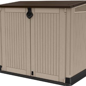 Keter Porta Attrezzi da Giardino, Store it out Midi Colore Beige, 133cm x 82cm x 24cm