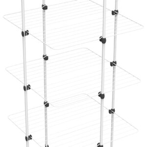 Vileda Modular 4 | Stendibiancheria a torre a 4 livelli | Snodo modulabile | Facile da spostare| Per interni ed esterni | Pieghevole