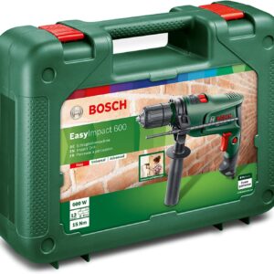 Bosch Home and Garden Trapano elettrico a percussione EasyImpact 600, 600 W, in valigetta