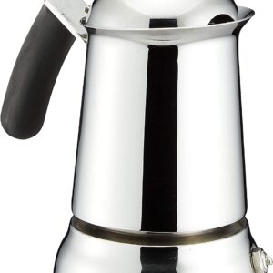 Caffettiera moka macchinetta per preparare il caffè Bialetti Class in acciaio grigio capacità 2 tazze