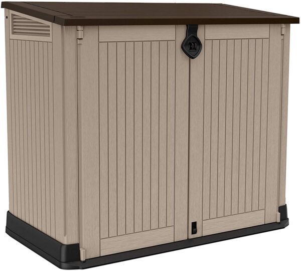 Keter Porta Attrezzi da Giardino, Store it out Midi Colore Beige, 133cm x 82cm x 24cm