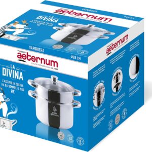 Aeternum Divina Vaporiera, Acciaio, Adatto all'Induzione, Diametro 22 cm