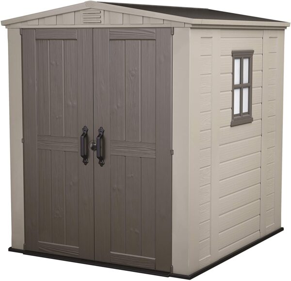 Keter Casetta da Giardino Factor 6x6, Beige, 6 x 6 Feet