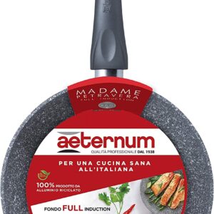 Padella antiaderente grigia Aeternum Madame Petravera 3.0 diametro 32 cm per induzione