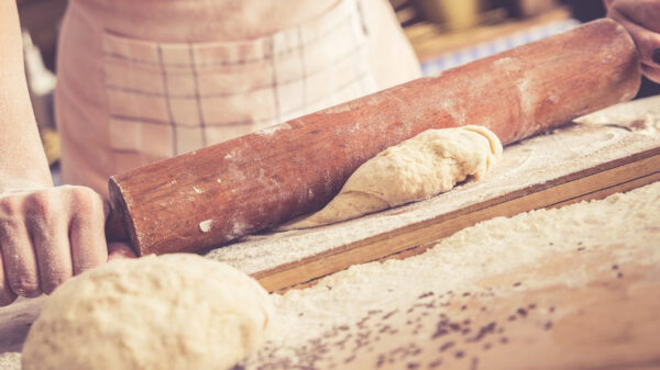 Mattarello per pasta in legno di faggio naturale