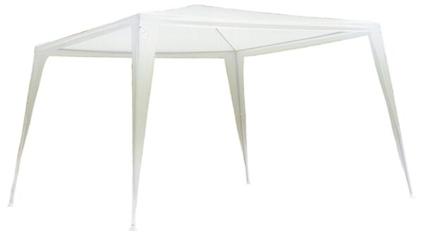 Gazebo in Metallo bianco Metri 3x2 Telo in tnt PE 110 gr/mq plastificato bianco