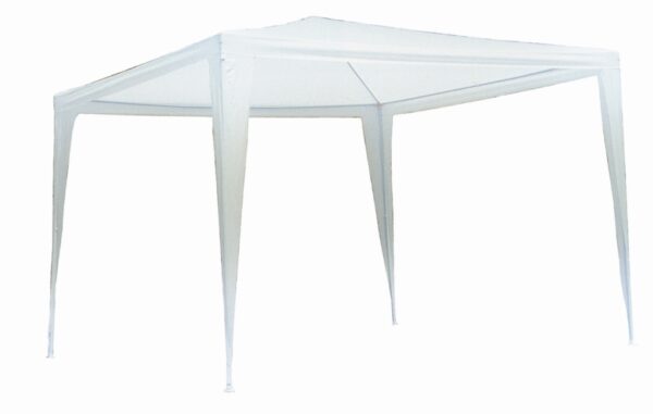 Gazebo in metallo metri 3x3 telo bianco