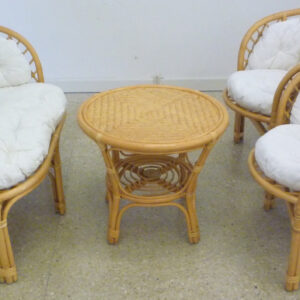 Set Completo Salotto in Vimini e Rattan Luna Bahama Naturale