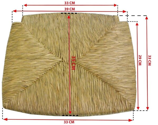 Seduta sedile fondo pannello per sedia legno paesana in paglia