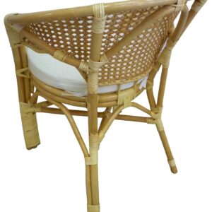 Set completo salotto in vimini bambù e rattan Bali chiaro naturale