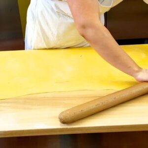 Tavola rettangolare per ammassare la pasta in legno di faggio con blocco per tavolo da cucina 100x60 cm