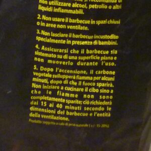 Sacco da 3 kg carbone carbonella lunga durata per fuoco barbeque bbq camino fornacella grigliata arrosto